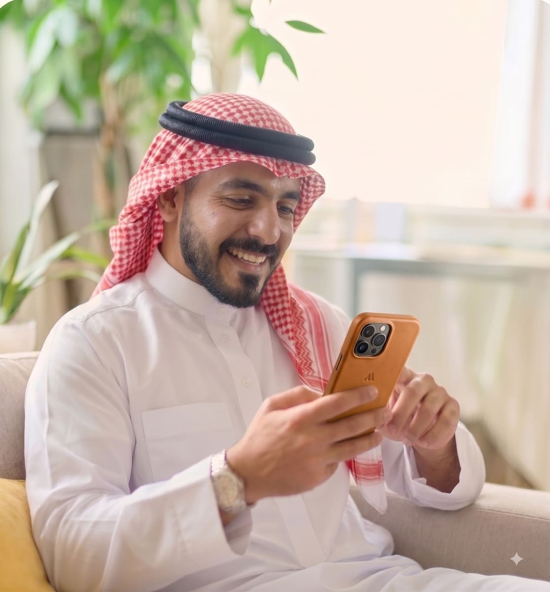 عميل فال يتواصل بثقة عبر واتساب